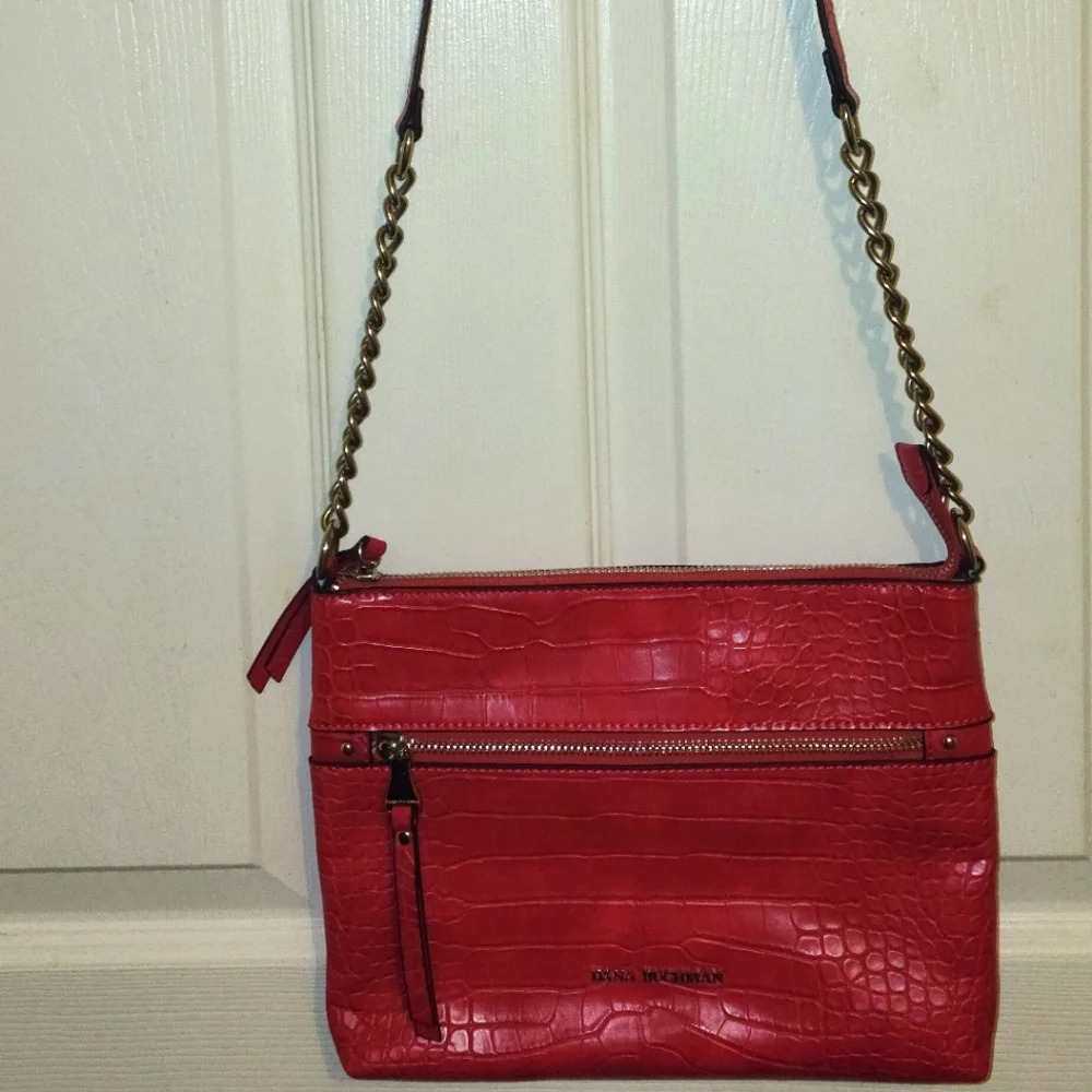 Faux Alligator Print Crossbody Purse, NWOT
